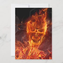 Convites O Halloween Do Crânio É Chamado Com Texto Sangrent