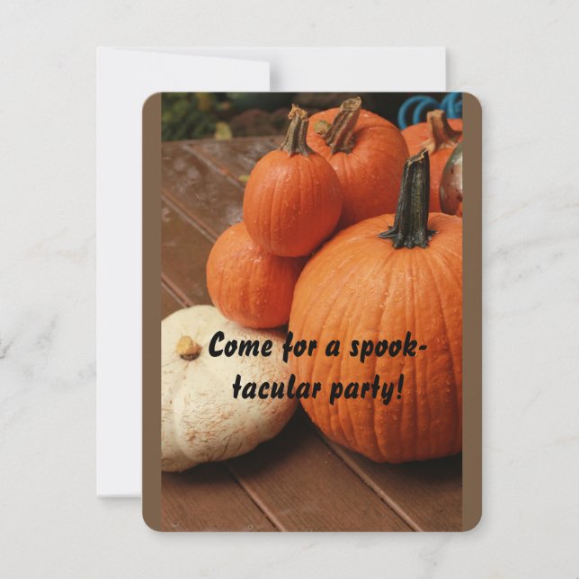 Convites O Halloween está perto da esquina. (Frente)