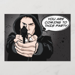 Convites O Homem Engraçado Pointing