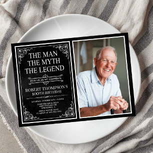 Convites O Homem O Mito A Lenda 100º Aniversário