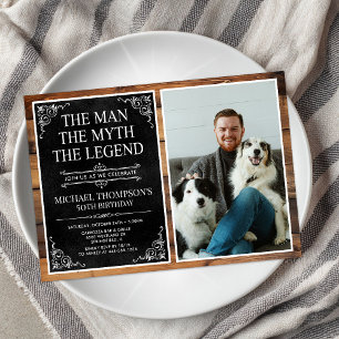 Convites O Homem O Mito A Lenda 50º Aniversário