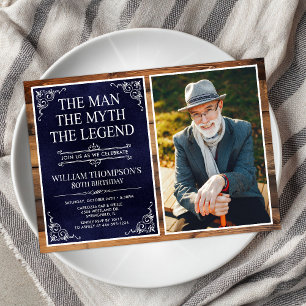 Convites O Homem O Mito A Lenda 80º Aniversário