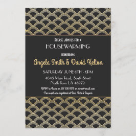 Convites o Housewarming do art deco dos anos 20 convida o