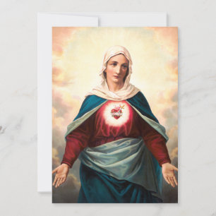 Convites O Imaculado Coração de Maria