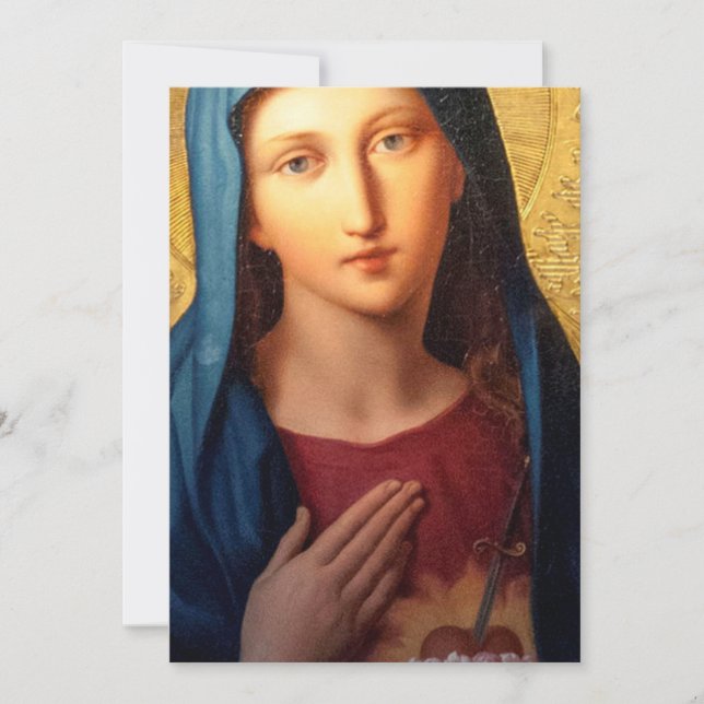 Convites O Imaculado Coração de Maria (Frente)