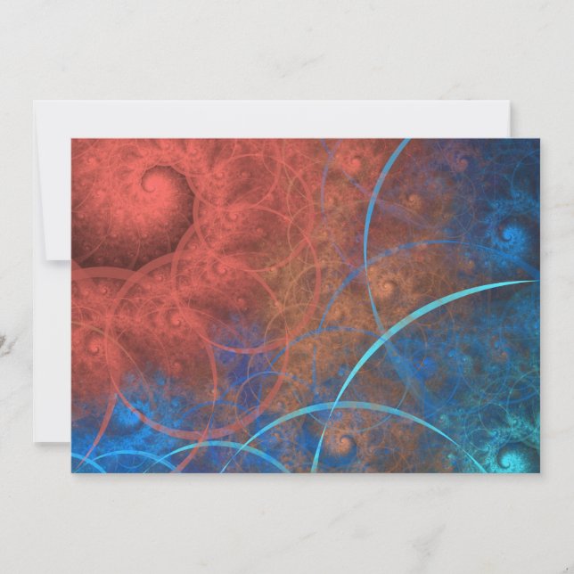 Convites O Incinerador Arte Fractal Fogo (Frente)