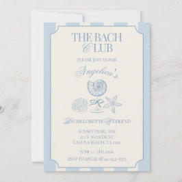 Convites O Itinerário de Solteira do Bach Club e