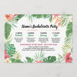 Convites O itinerário tropical do chá de panela Aloha