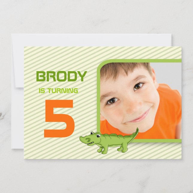 Convites O jacaré verde de LGC convida (Frente)