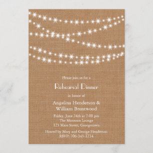 Convites O jantar de ensaio das luzes da cintilação convi
