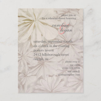 Convites o jantar de ensaio retro convida