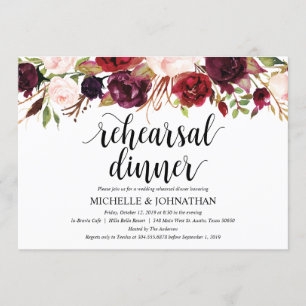 Convites O jantar de ensaio rústico do casamento de