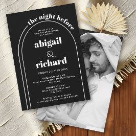Convites O janto de ensaio da noite antes do casamento negr