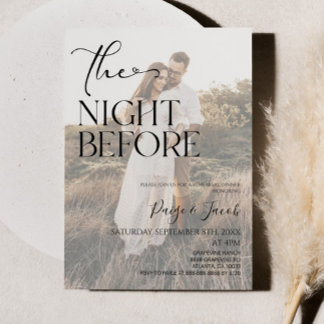 Convites O Janto de Ensaio de Casamento da Noite Antes da F