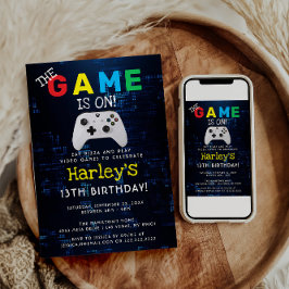 Convites O Jogo Está Aceso! Aniversário do Jogo Fotográfico