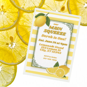 Convites O Main Squeeze faz um ano, Lemon primeiro aniversá