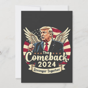 Convites O Maior Retorno 2024 Mais Fortes Juntos Trump