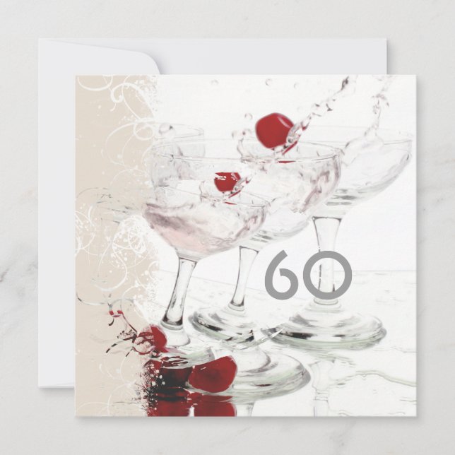 Convites O major do partido de uma celebração de 60 (Frente)