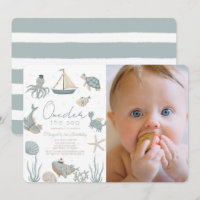 O mar cria o primeiro aniversario azul foto