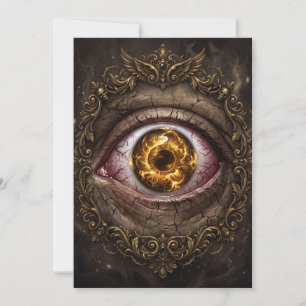 Convites O Medo dos Olhos Terror Góticogo Eye Escuro Hallow