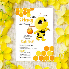 Convites O mel está a caminho do chá de fraldas de abelhas 