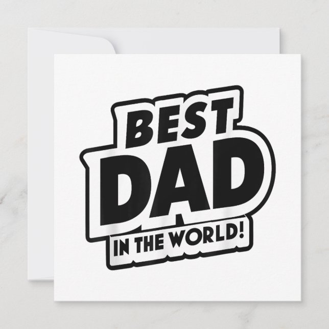 Convites O Melhor Pai Do Mundo (Frente)