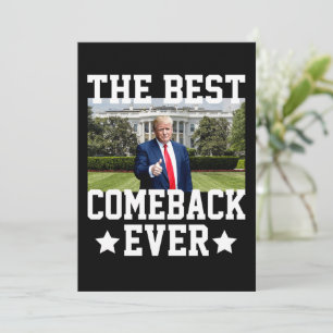 Convites O melhor retorno de sempre Trump 47º presidente