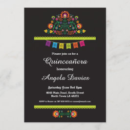 Convites O mexicano da festa de aniversário de Quinceañera