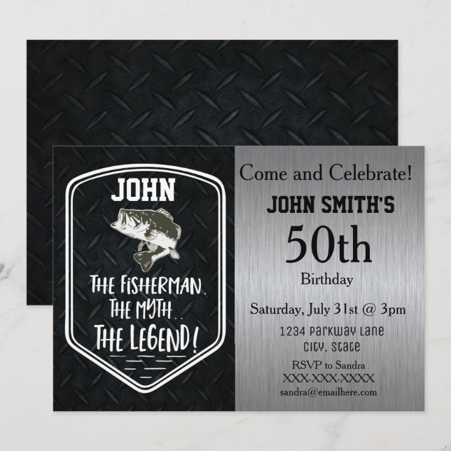 Convites O Mito Do Homem É O Prato De Adultos Enrugado (Frente/Verso)