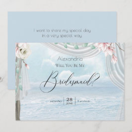 Convites O moderno Elegante Beach Arbor Seja Minha Colega D