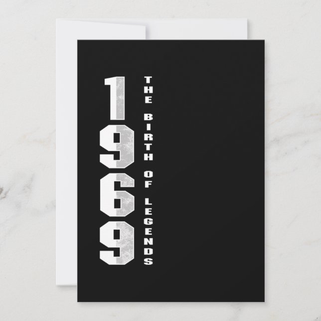 Convites O Nascimento Das Legendas 1969 51 ruas - Presente  (Frente)