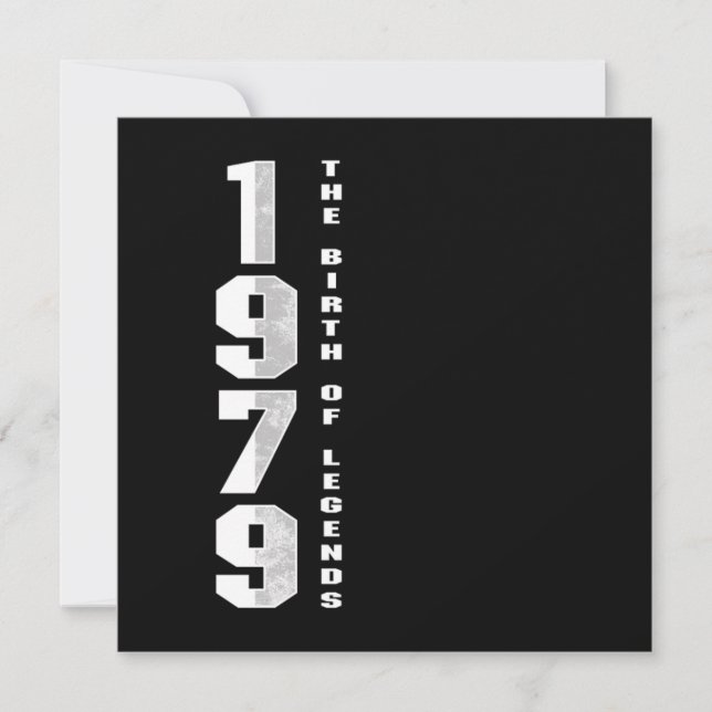 Convites O Nascimento Das Legendas 1979 41 Presente De Aniv (Frente)