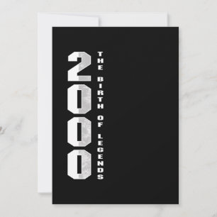 Convites O Nascimento das Legendas 2000 20. º Presente de A