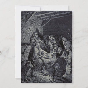 Convites O Nascimento de Jesus por Gustave Doré Tinta Vitor
