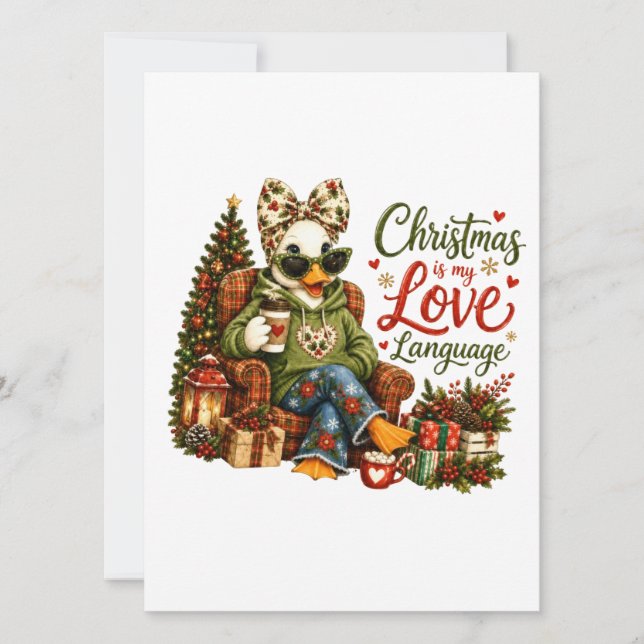 Convites O Natal é Minha Linguagem do Amor (Frente)