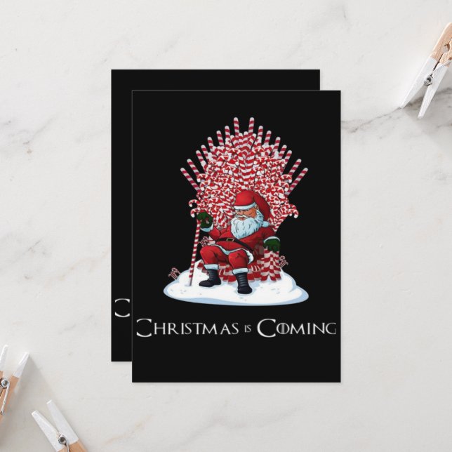 Convites O Natal está a chegar (Frente/Verso In Situ)