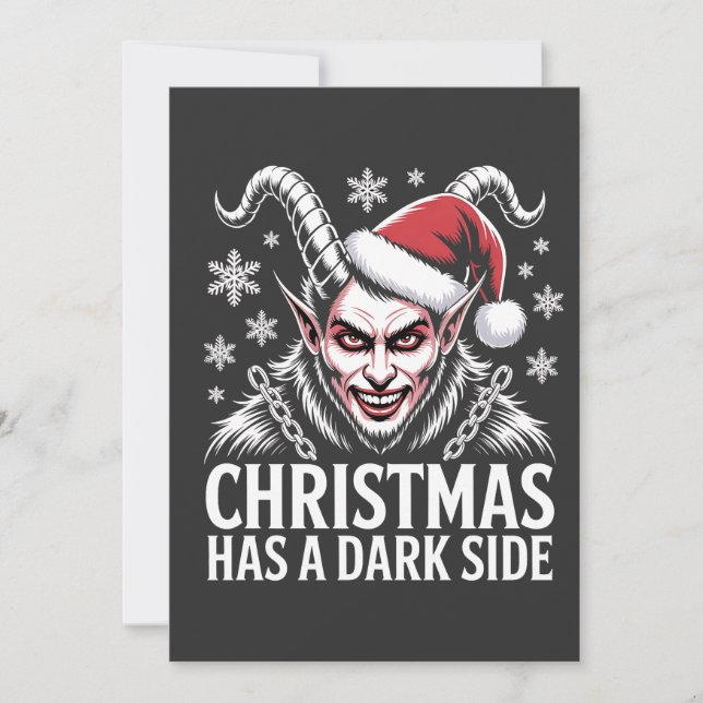 Convites O Natal Tem um Lado Sombrio (Frente)