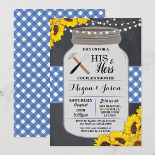 Convites O Noivado Azul Do Seu Chá E Do Seu Casal Convidou