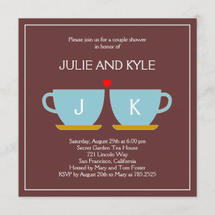 Convites O Noivado ou Chá de casamento perfeito para mistu