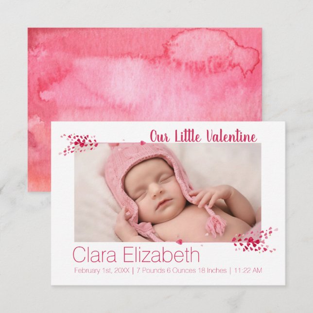 Convites O nosso pequeno Namorados, bebê. (Frente/Verso)