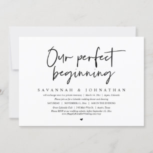 Convites O nosso perfeito começo, Partido de Elopemento de