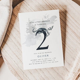 Convites O nosso segundo aniversário dos Meninos Dragões