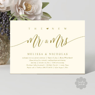 Convites O Novo Sr. e a Sra., Partido Jante do Casamento Mo
