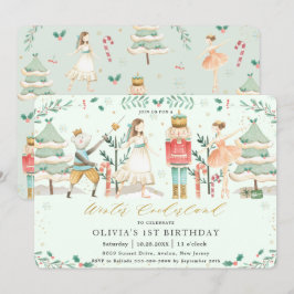 Convites O Nutcracker Winter Onederland primeiro aniversari