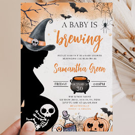Convites O Orange Baby está a Caminho Chás de Bebê de Hallo