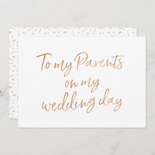 Convites O ouro aumentou a meus pais