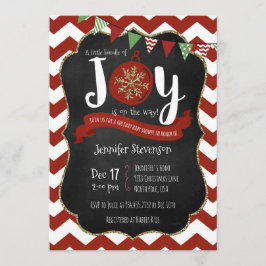 Convites O pacote de alegria está no chá de fraldas