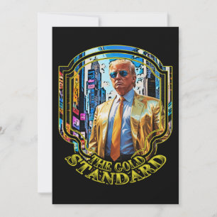 Convites O Padrão Dourado - Presidente Trump 2024