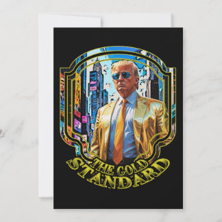 Convites O Padrão Dourado - Presidente Trump 2024