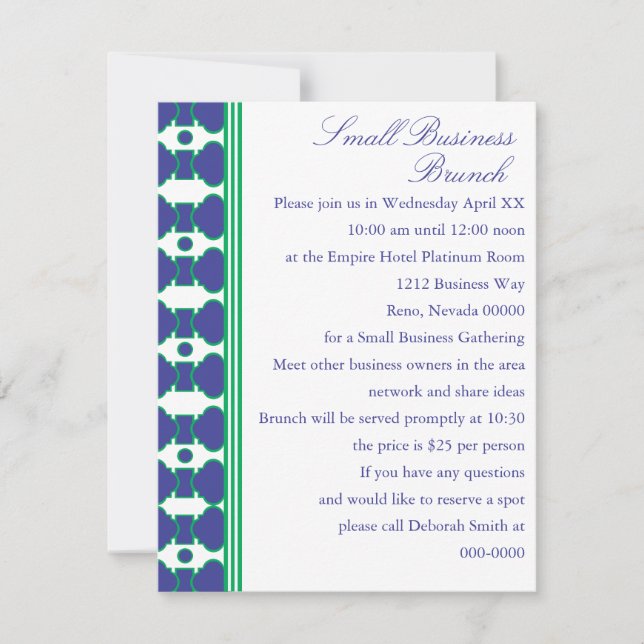 Convites O padrão Shannon (Frente)